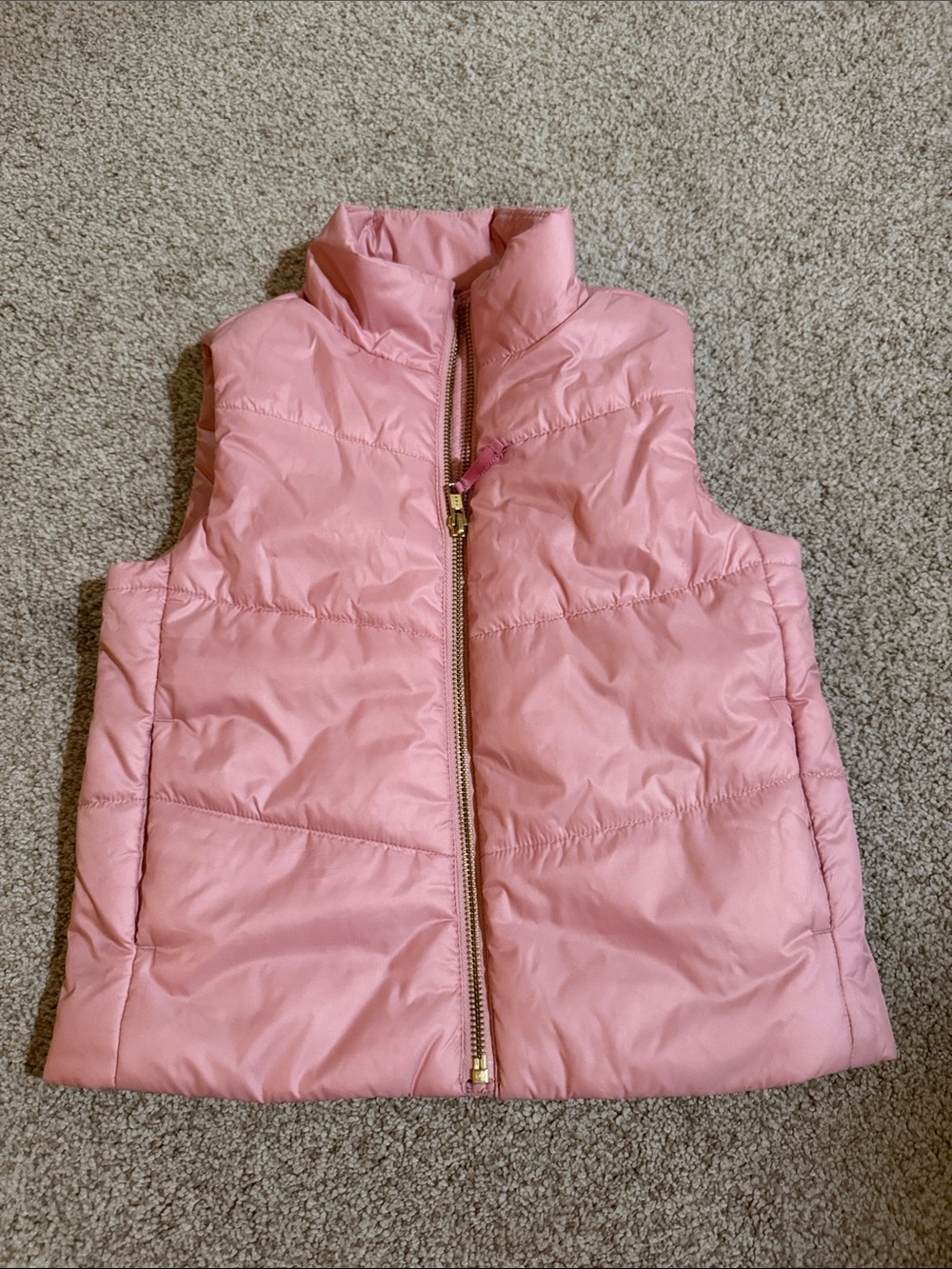 Crewcuts Kids Pink Puffer Vest - Lightweight Sleeveless Jacket